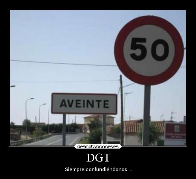 DGT - Siempre confundiéndonos ...