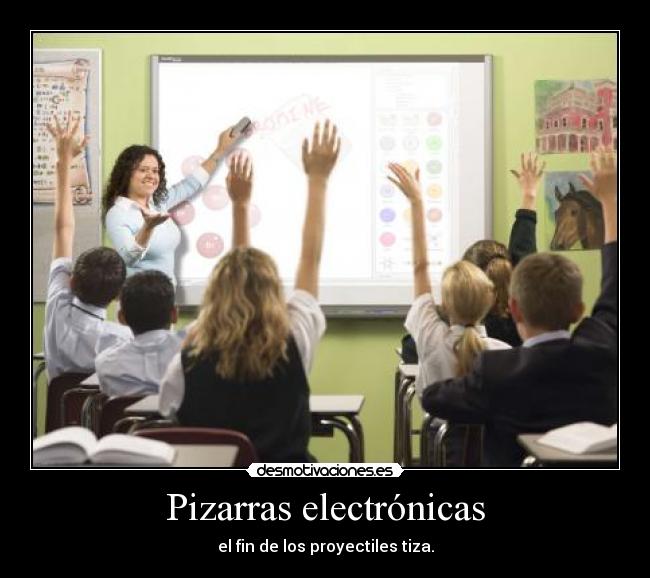Pizarras electrónicas - el fin de los proyectiles tiza.