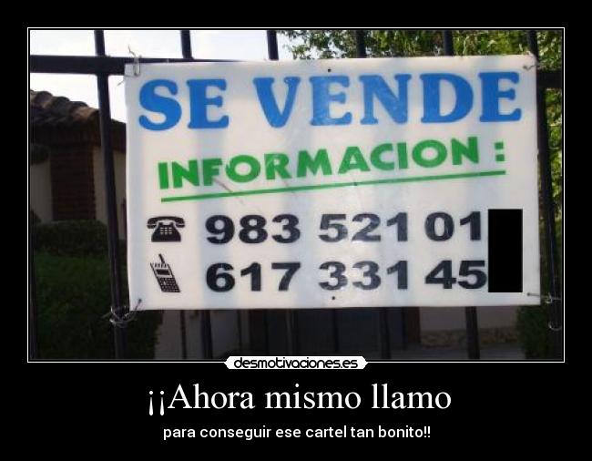 carteles cartel juego palabras bonito llamar desmotivaciones