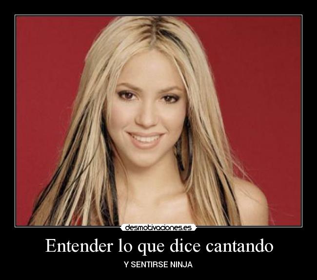 Entender lo que dice cantando -