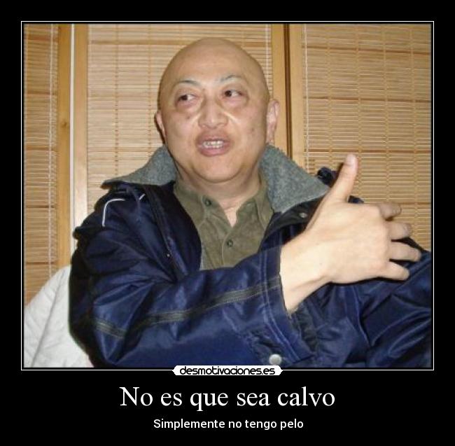 carteles calvo calbo tonto tio tia feo fea tonta cani hla pene polla cono puta zorra arroz desmotivaciones