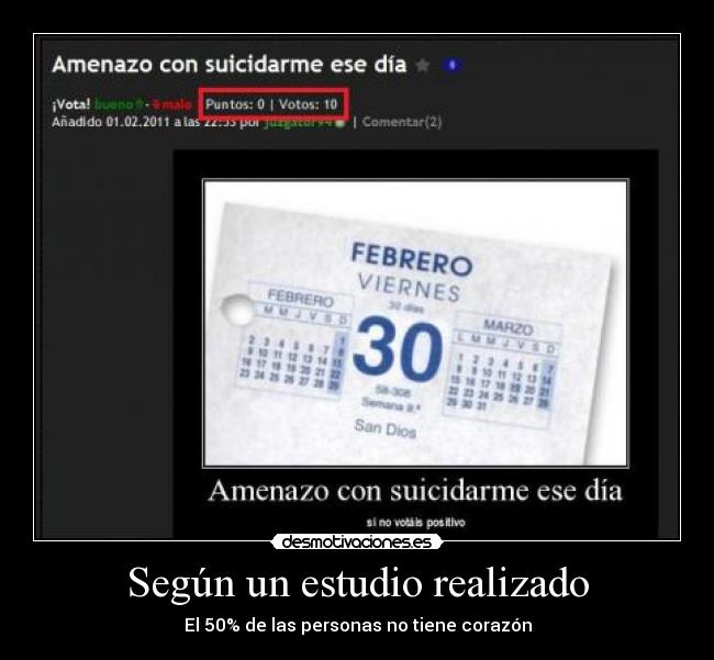 Según un estudio realizado -