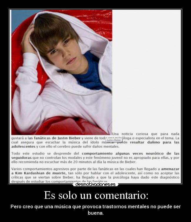 Es solo un comentario: - 