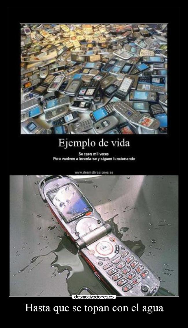 Hasta que se topan con el agua - 