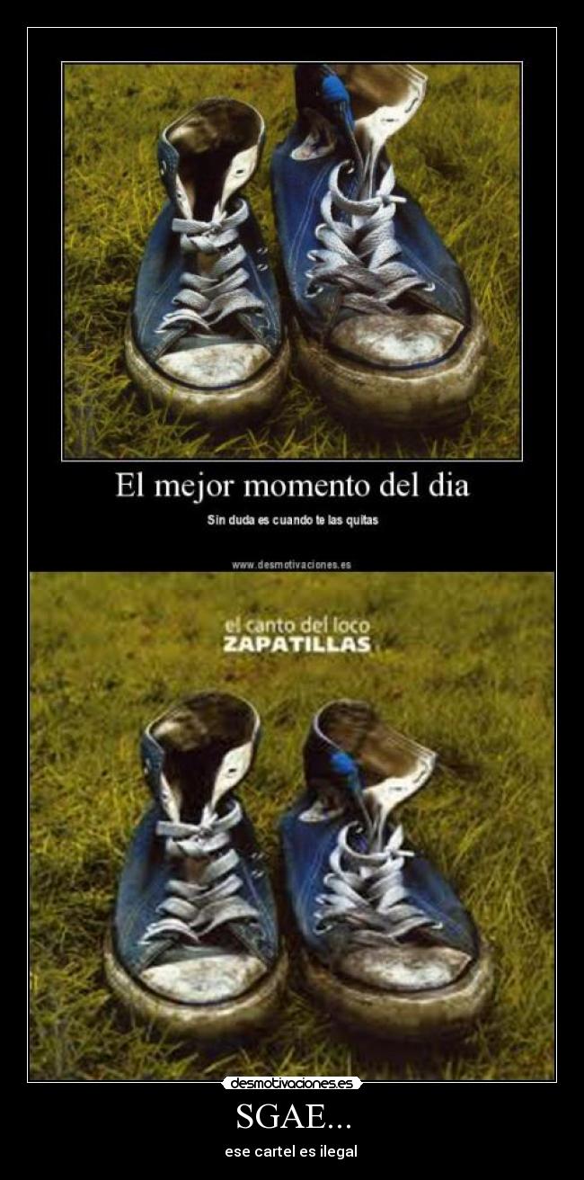 SGAE... - ese cartel es ilegal 