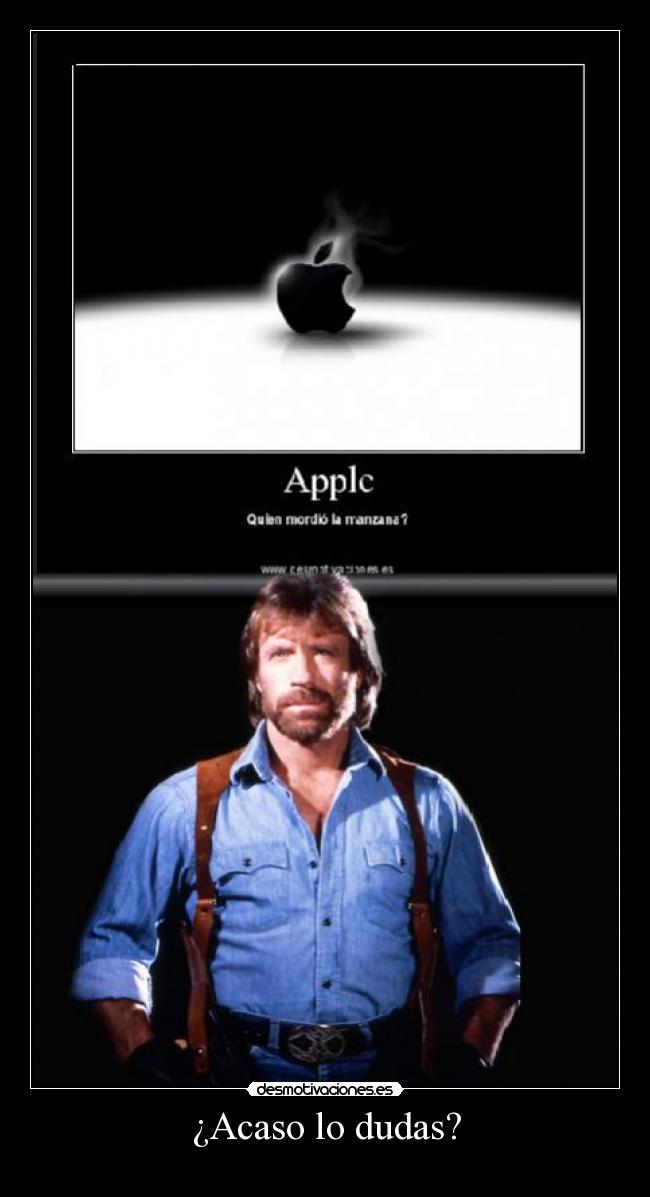 carteles chuck norris manzana apple desmotivaciones yauma desmotivaciones