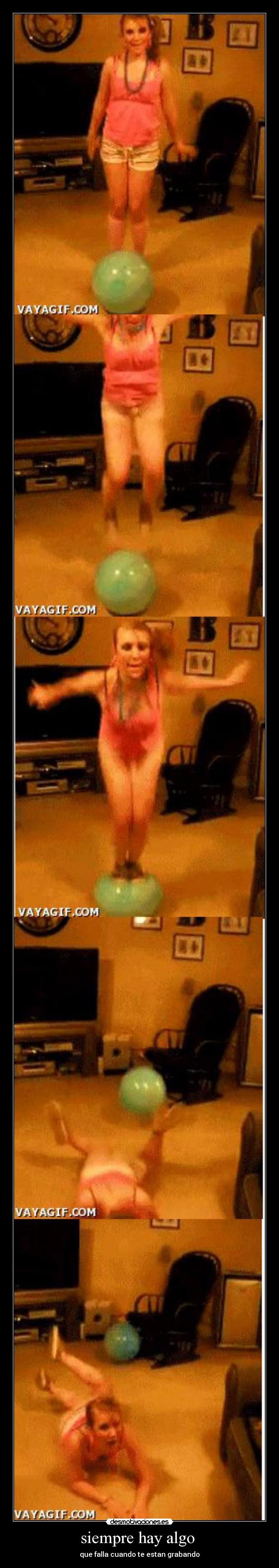 siempre hay algo - que falla cuando te estan grabando