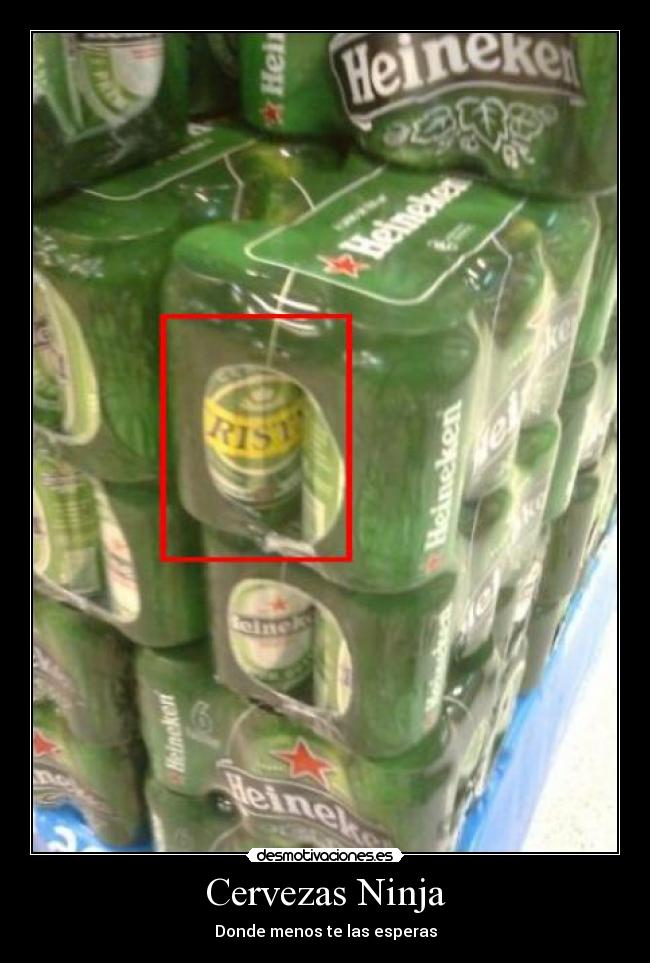 Cervezas Ninja - Donde menos te las esperas