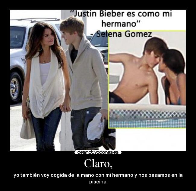 carteles justin bieber selena gomez desmotivaciones