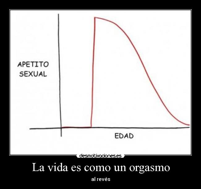La vida es como un orgasmo -