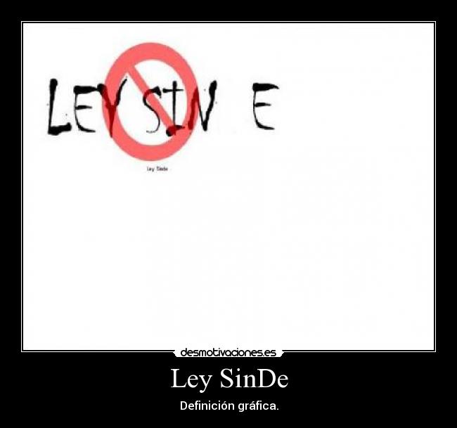 Ley SinDe - Definición gráfica.
