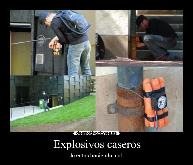 Explosivos caseros -