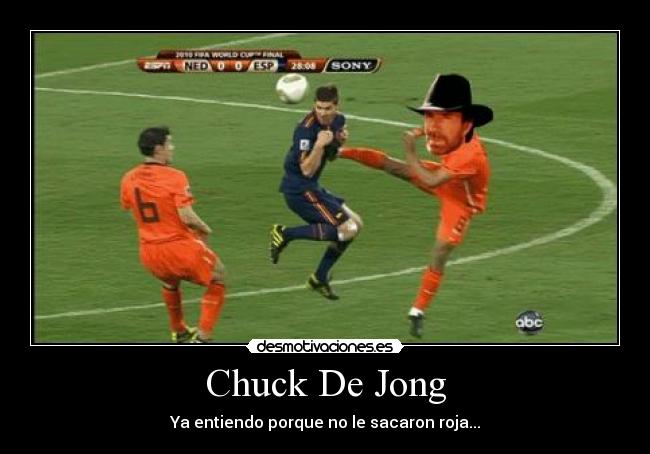 Chuck De Jong - Ya entiendo porque no le sacaron roja...