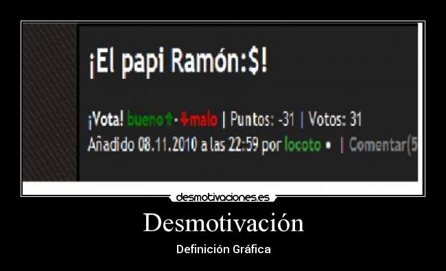Desmotivación -