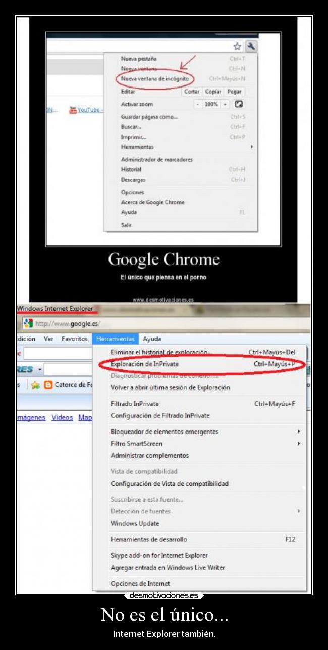 No es el único... - Internet Explorer también.