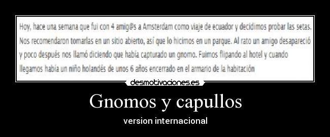 Gnomos y capullos - version internacional