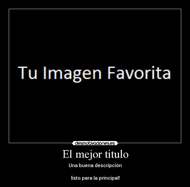 El mejor titulo - 