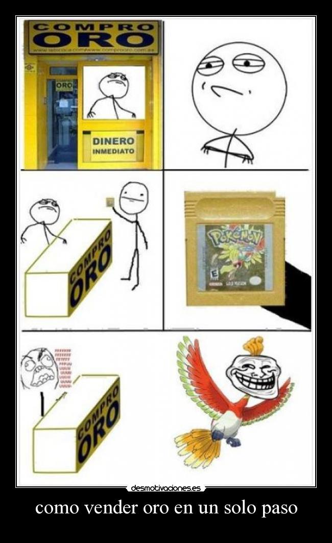 como vender oro en un solo paso - 