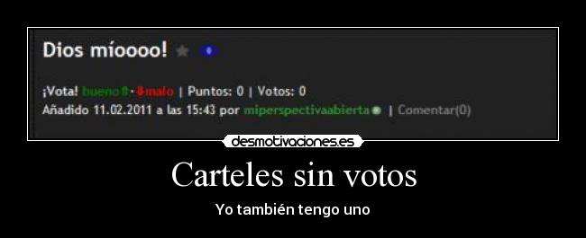 Carteles sin votos - 