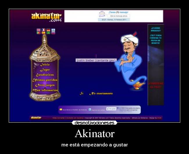 Akinator - me está empezando a gustar
