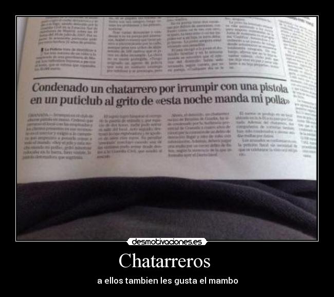 carteles chatarreros polla mambo desmotivaciones