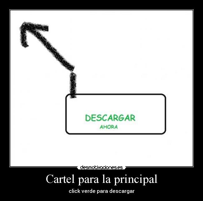 Cartel para la principal -