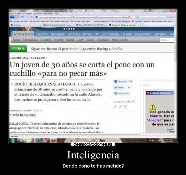 Inteligencia - Donde coño te has metido?