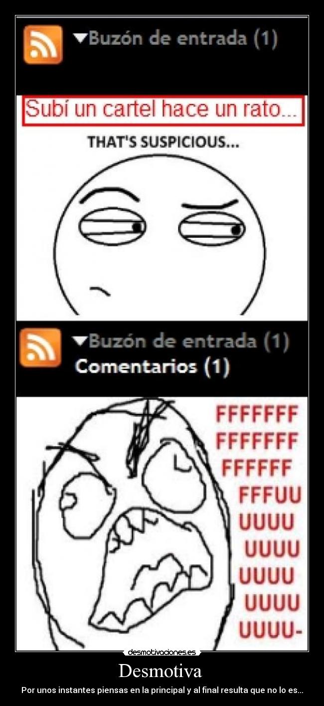 Desmotiva - Por unos instantes piensas en la principal y al final resulta que no lo es...