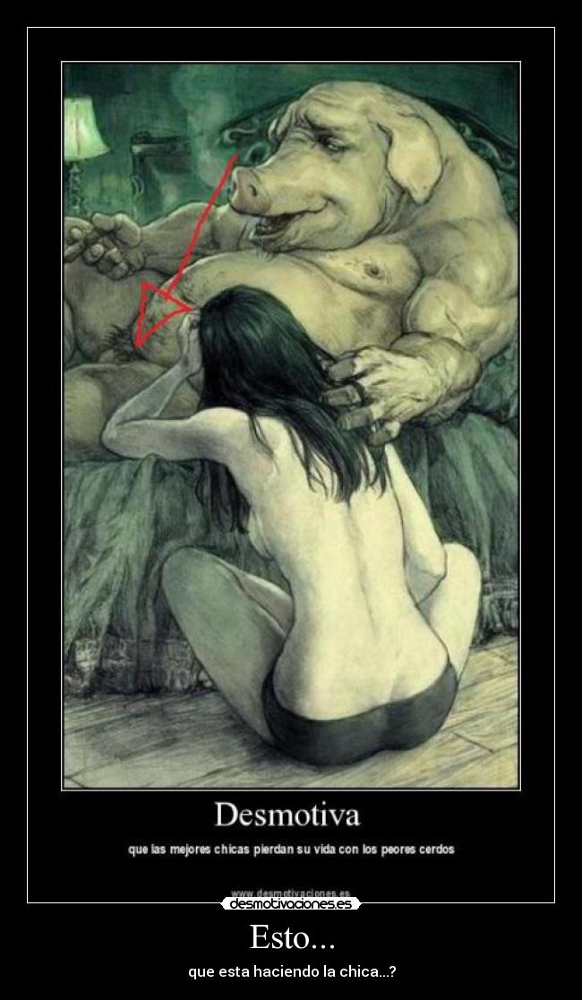 Esto... - que esta haciendo la chica...?