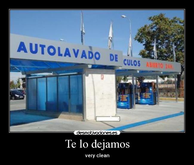 Te lo dejamos - very clean