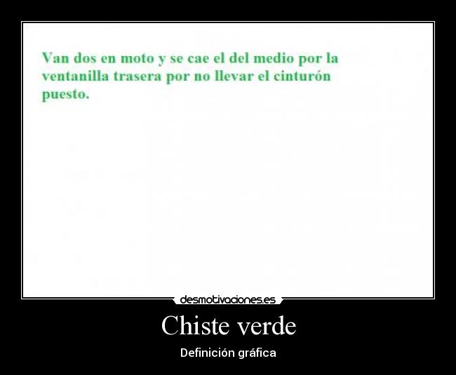 Chiste verde - 