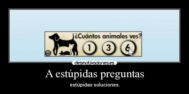 A estúpidas preguntas - 