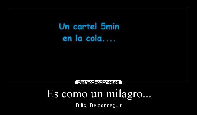 Es como un milagro... - 