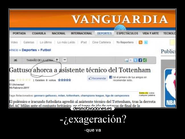-¿exageración? - 