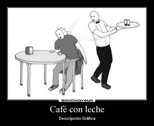 Café con leche - Descripción Gráfica