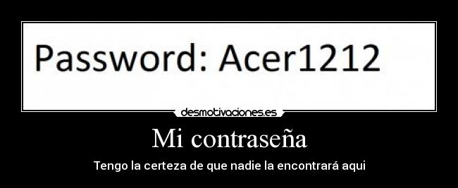 Mi contraseña -