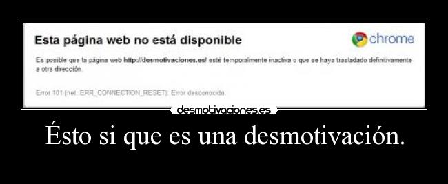 Ésto si que es una desmotivación. -