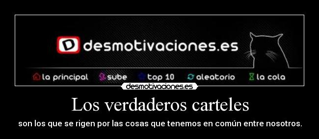 Los verdaderos carteles - 