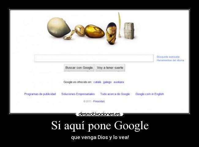 Si aquí pone Google - 