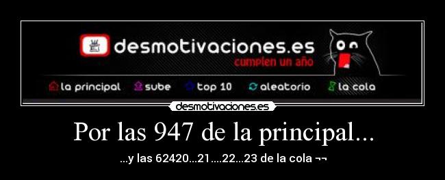 Por las 947 de la principal... -