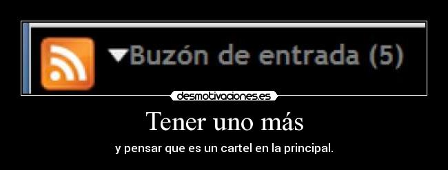 Tener uno más - y pensar que es un cartel en la principal.