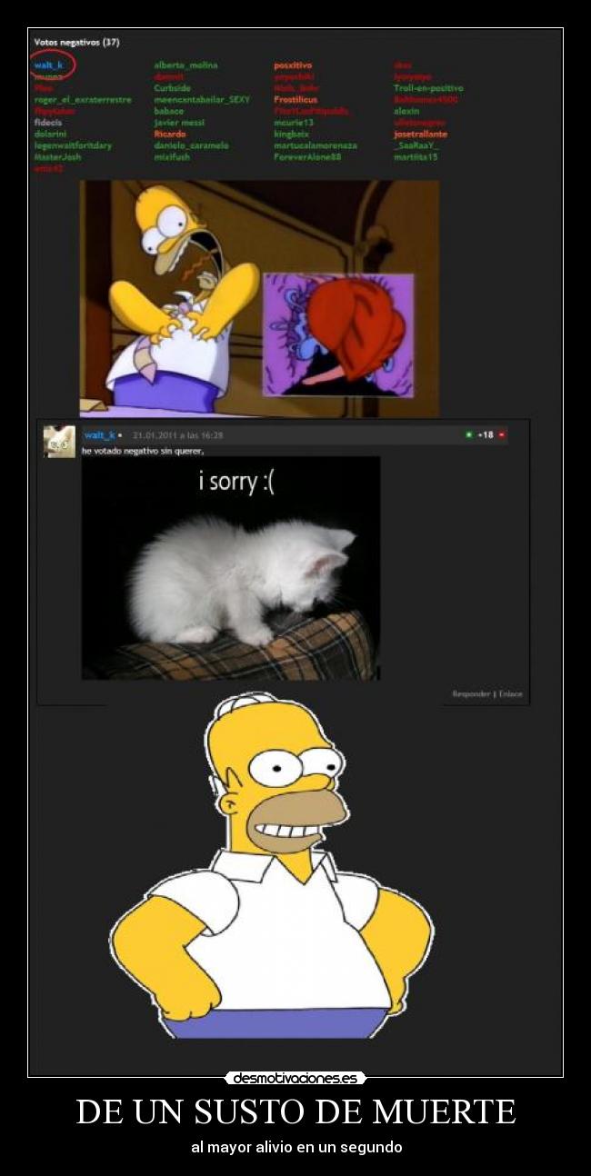 DE UN SUSTO DE MUERTE -