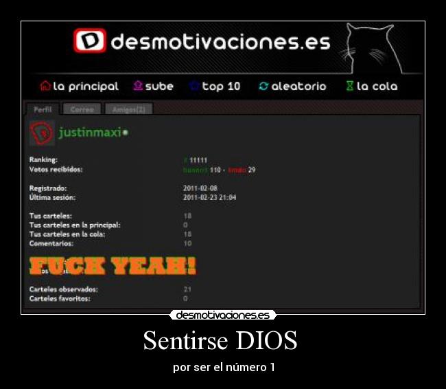 Sentirse DIOS -