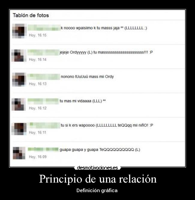 Principio de una relación -