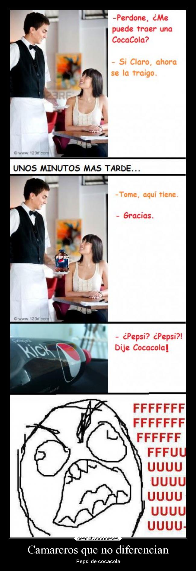 Camareros que no diferencian -