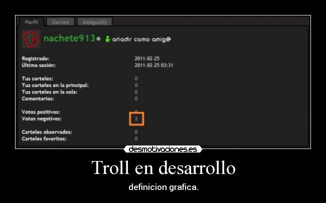 Troll en desarrollo - 