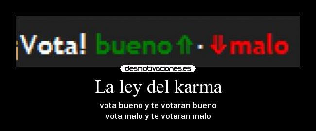 La ley del karma - 