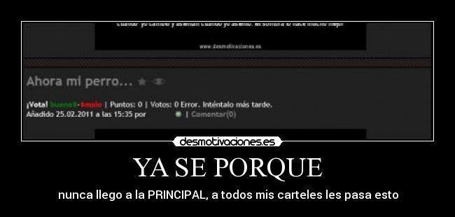 YA SE PORQUE -