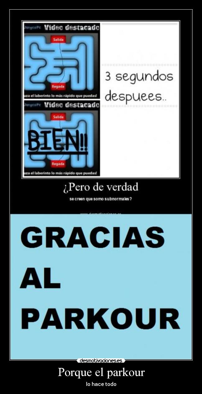 Porque el parkour -