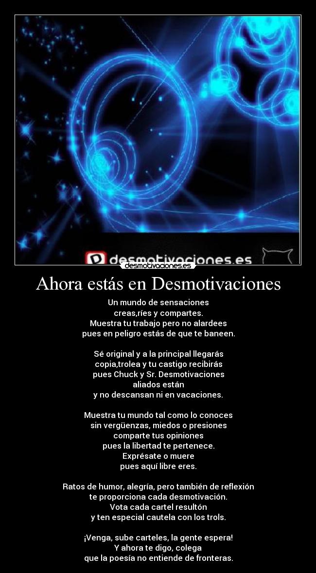 Ahora estás en Desmotivaciones - 